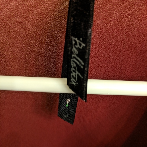 Maroon sheer blouse - Picture 2 of 3